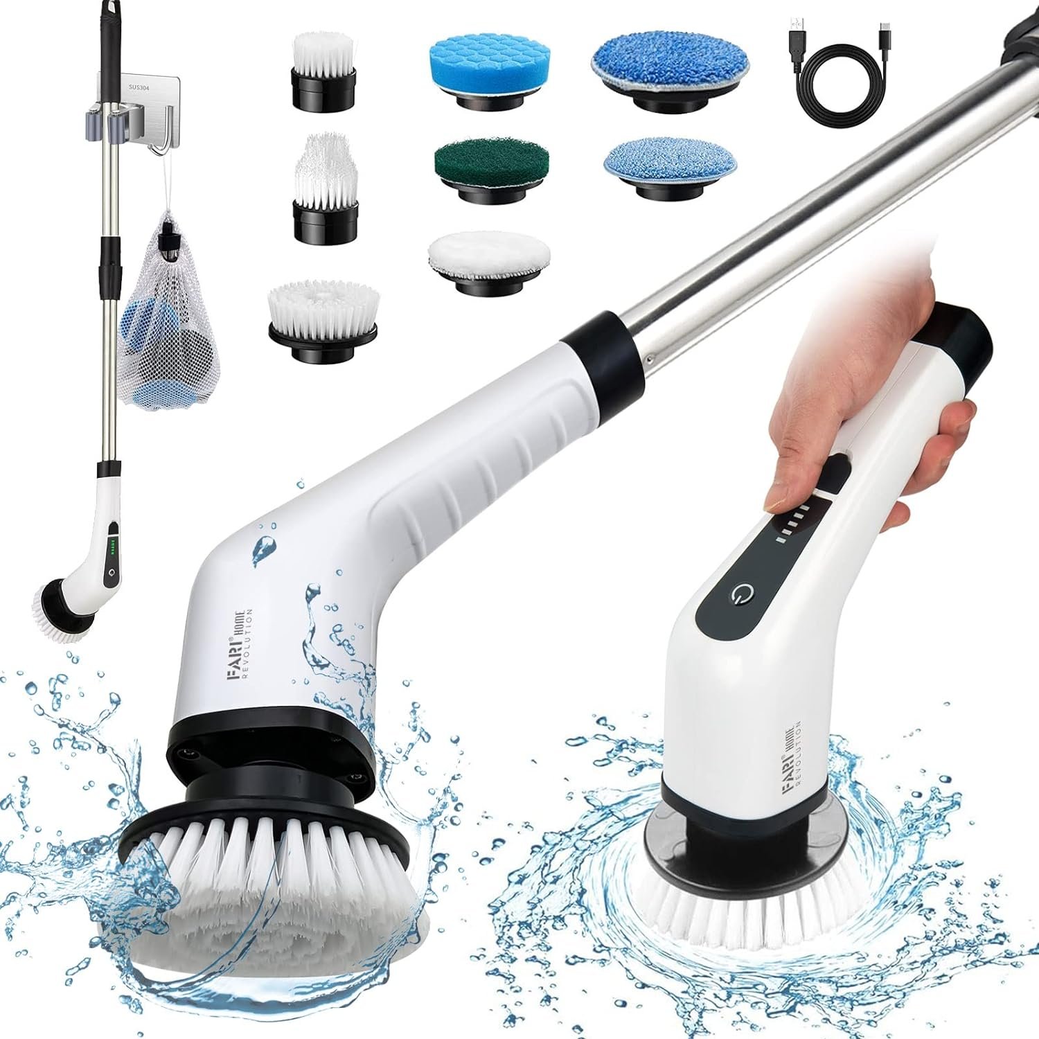 Electric Cleaning Brush 8 in 1